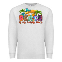 Oatmeal Heather the beach is my happy place Premium Sweatshirt - RanaPortraitStore
