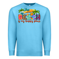 Ocean Blue the beach is my happy place Premium Sweatshirt - RanaPortraitStore