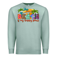 Seafoam the beach is my happy place Premium Sweatshirt - RanaPortraitStore