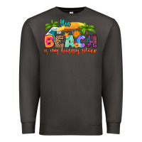Smoke the beach is my happy place Premium Sweatshirt - RanaPortraitStore