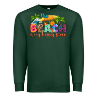 Sports Green the beach is my happy place Premium Sweatshirt - RanaPortraitStore