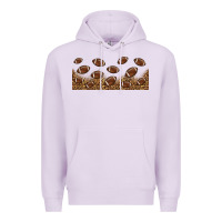 Lilac leopard american football libbey glass Premium Hoodie - HRA Design Shop