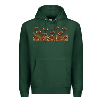 Sports Green leopard american football libbey glass Premium Hoodie - HRA Design Shop