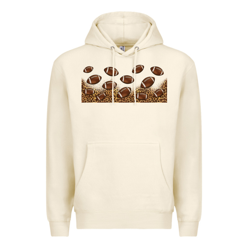 Leopard American Football Libbey Glass Premium Hoodie by HRA Design Shop | Teevron