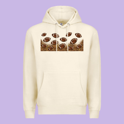 Leopard American Football Libbey Glass Premium Hoodie Designed By Hra Design Shop