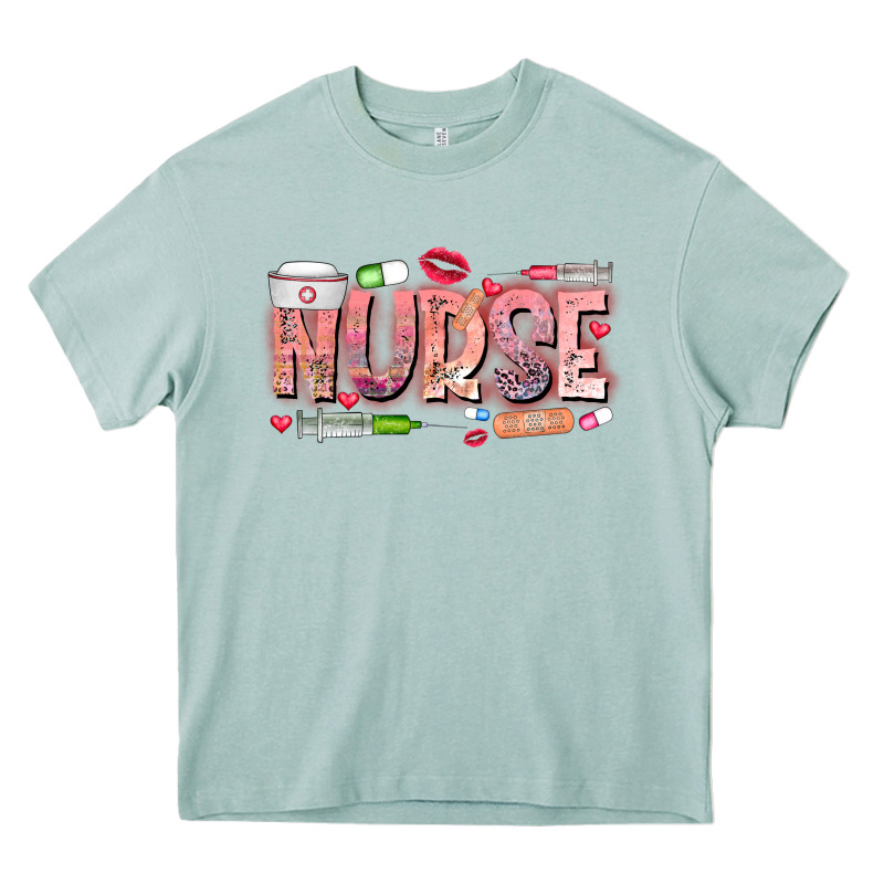 Nurse Valentine Heavy Core Tee by CowhideDigitalArt | Teevron