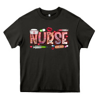Asphalt Nurse Valentine Heavy Core Tee - CowhideDigitalArt