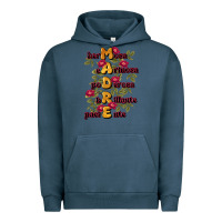 Pigment Midnight Navy ella es mamá Urban Hoodie - JahusDesignShop