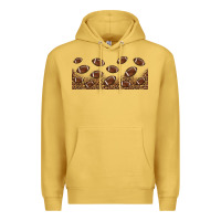 Antique Gold leopard american football libbey glass Premium Hoodie - HRA Design Shop