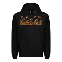 Black leopard american football libbey glass Premium Hoodie - HRA Design Shop