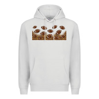 Dove Grey leopard american football libbey glass Premium Hoodie - HRA Design Shop