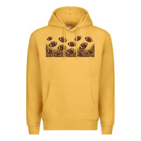 Mustard leopard american football libbey glass Premium Hoodie - HRA Design Shop