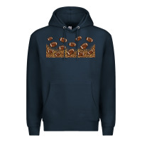 Navy leopard american football libbey glass Premium Hoodie - HRA Design Shop