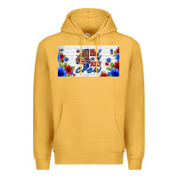 Mustard floral 4th of july crew license plate Premium Hoodie - HRA Design Shop