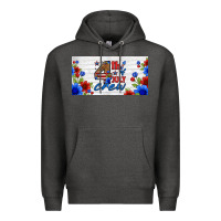 Charcoal Heather floral 4th of july crew license plate Premium Hoodie - HRA Design Shop