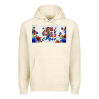 Sandshell floral 4th of july crew license plate Premium Hoodie - HRA Design Shop