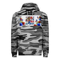 Slate Camo floral 4th of july crew license plate Premium Hoodie - HRA Design Shop