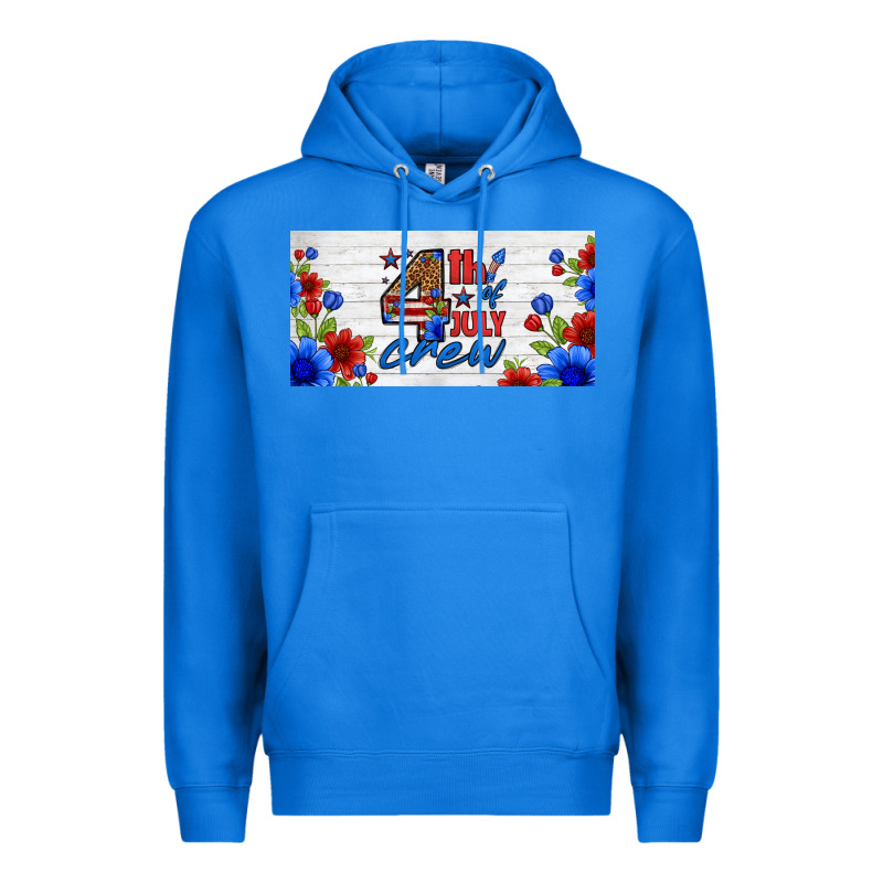 Floral 4th Of July Crew License Plate Premium Hoodie by HRA Design Shop | Teevron