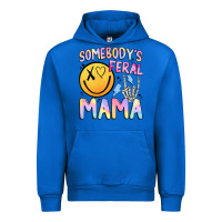 Cobalt somebody's feral mama Urban Hoodie - JahusDesignShop
