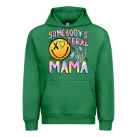 Emerald somebody's feral mama Urban Hoodie - JahusDesignShop