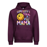 Mauve Wine somebody's feral mama Urban Hoodie - JahusDesignShop