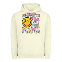 Pigment Pistachio somebody's feral mama Urban Hoodie - JahusDesignShop