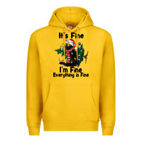 Lemon It's Fine I'am Fine Everything Is Fine Premium Hoodie - FaDigitalArtStudio