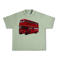 Oil Green double decker bus Urban Heavy Tee - Artiststas