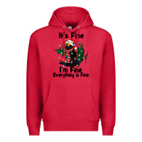 Cardinal It's Fine I'am Fine Everything Is Fine Premium Hoodie - FaDigitalArtStudio