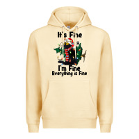 Pina Colada It's Fine I'am Fine Everything Is Fine Premium Hoodie - FaDigitalArtStudio