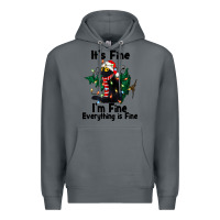 Rock It's Fine I'am Fine Everything Is Fine Premium Hoodie - FaDigitalArtStudio