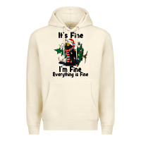 Sandshell It's Fine I'am Fine Everything Is Fine Premium Hoodie - FaDigitalArtStudio