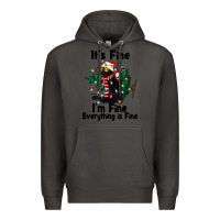 Smoke It's Fine I'am Fine Everything Is Fine Premium Hoodie - FaDigitalArtStudio