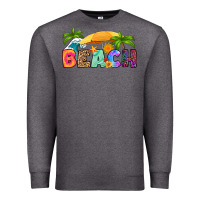 Charcoal Heather beach Premium Sweatshirt - RanaPortraitStore