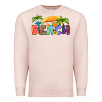 Pale Pink beach Premium Sweatshirt - RanaPortraitStore
