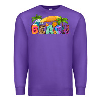 Purple beach Premium Sweatshirt - RanaPortraitStore