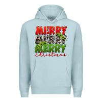 Blue Mist Merry christmas Premium Hoodie - FaDigitalArtStudio