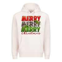 Pale Pink Merry christmas Premium Hoodie - FaDigitalArtStudio