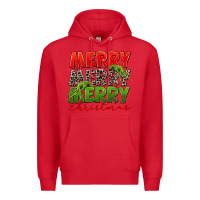 Red Merry christmas Premium Hoodie - FaDigitalArtStudio