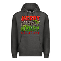 Charcoal Heather Merry christmas Premium Hoodie - FaDigitalArtStudio
