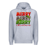 Heather Grey Merry christmas Premium Hoodie - FaDigitalArtStudio
