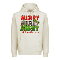 Oatmeal Heather Merry christmas Premium Hoodie - FaDigitalArtStudio