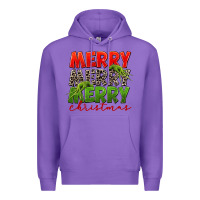 Purple Merry christmas Premium Hoodie - FaDigitalArtStudio