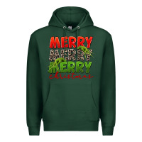 Sports Green Merry christmas Premium Hoodie - FaDigitalArtStudio