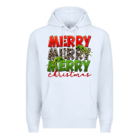White Merry christmas Premium Hoodie - FaDigitalArtStudio