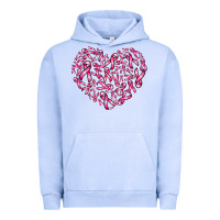 Pigment Grape Ice breast cancer ribbon heart Urban Hoodie - AdoDesignShop