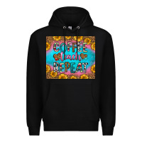 Black coffee teach repeat Premium Hoodie - HRA Design Shop