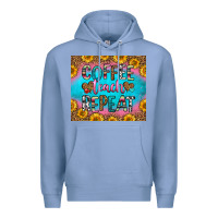 Colony Blue coffee teach repeat Premium Hoodie - HRA Design Shop