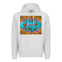 Dove Grey coffee teach repeat Premium Hoodie - HRA Design Shop