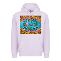 Lilac coffee teach repeat Premium Hoodie - HRA Design Shop